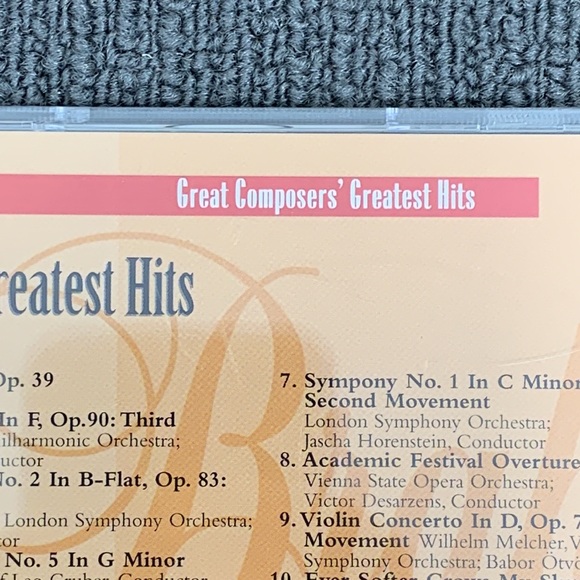 Great Composers Greatest Hits-Brahms (CD, 2002) Readers Digest Music New Sealed - Picture 5 of 8